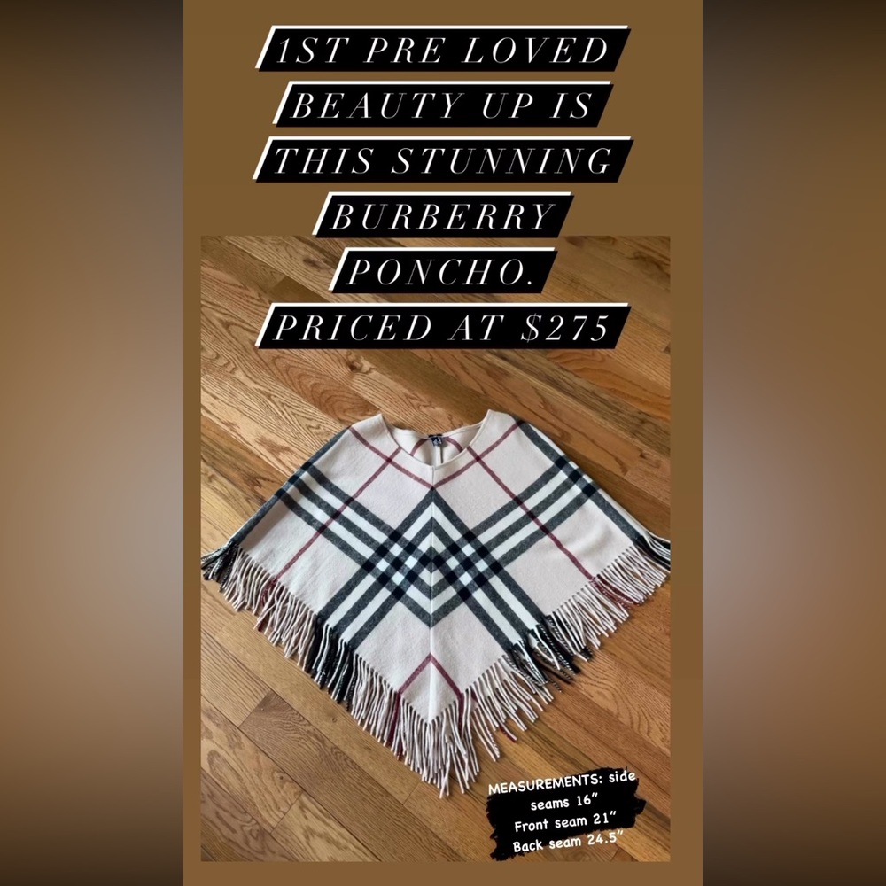 Burberry poncho/cape